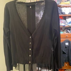 Black Cardigan Sweater